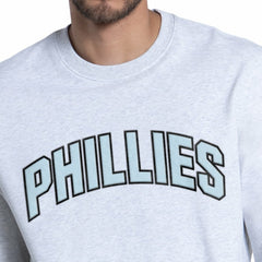 Philadelphia Phillies Starter Face of Ice Blue French Terry Sweatshirt - Gray