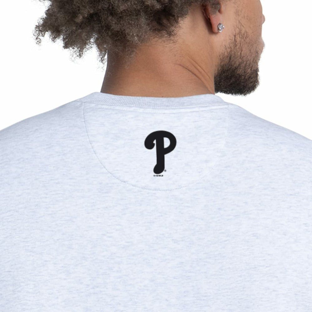 Philadelphia Phillies Starter Face of Ice Blue French Terry Sweatshirt - Gray