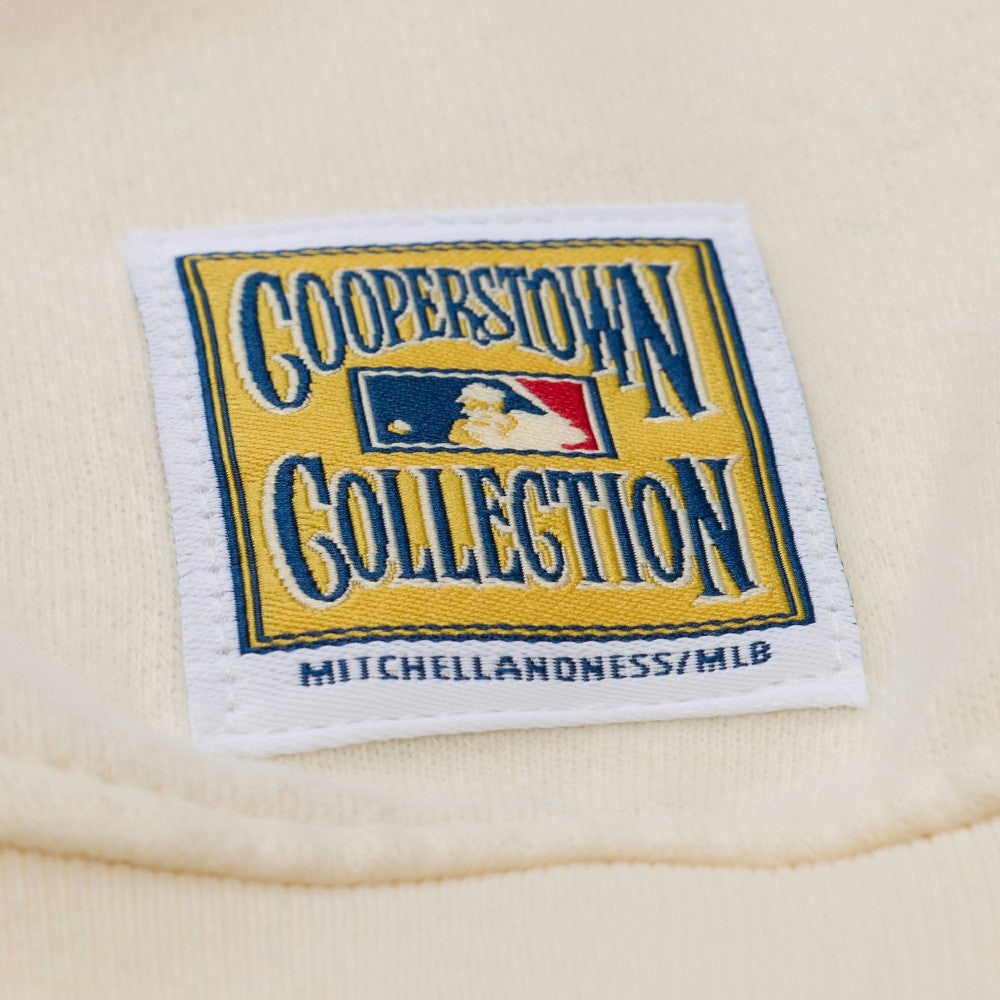 Los Angeles Dodgers Women's Premium Crewneck Sweatshirt - Cream | Mitchell & Ness