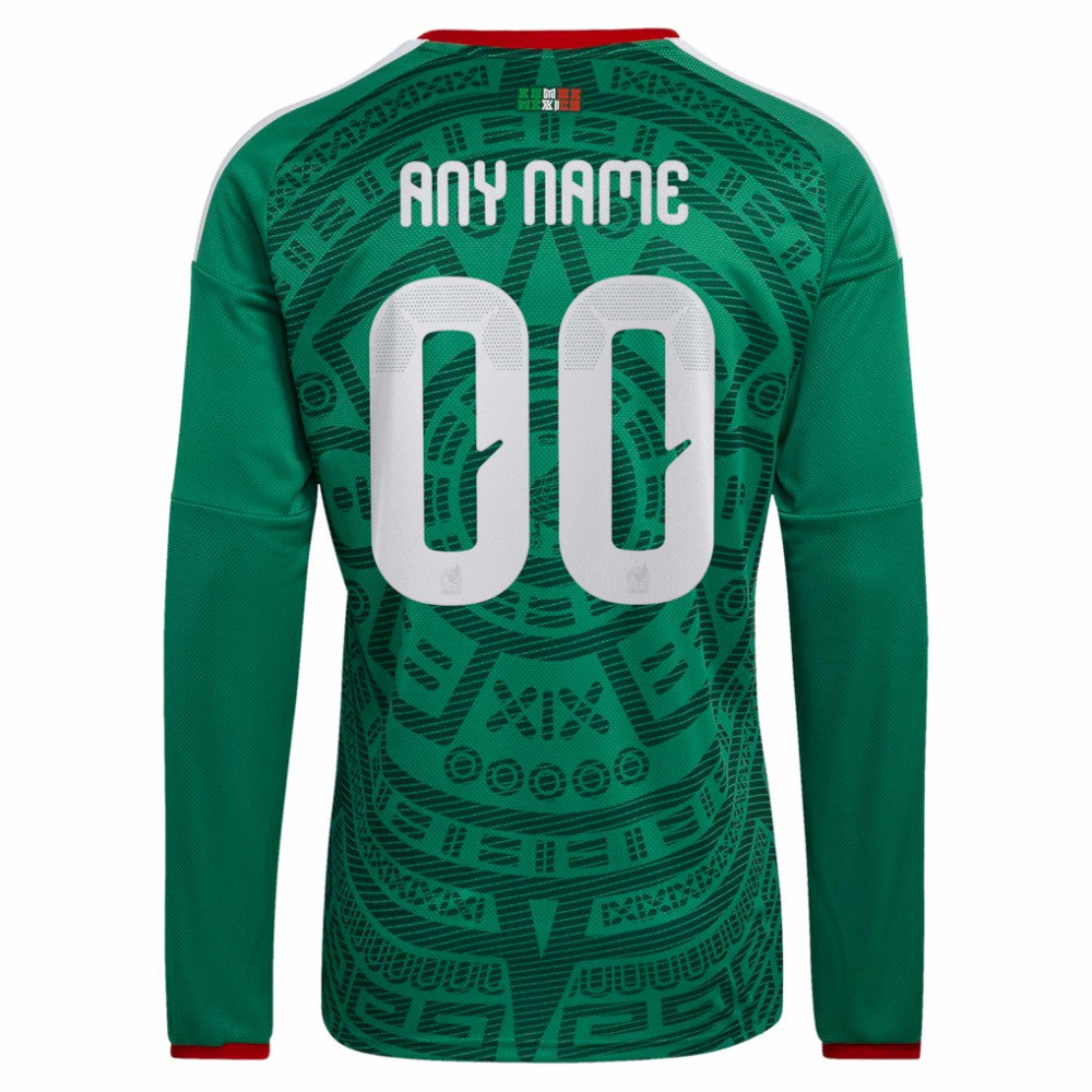 Mexico National Team 2026 Home Replica Long Sleeve Custom Jersey / Soccer For sale