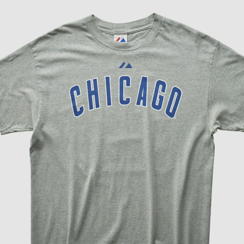 Chicago Cubs Majestic 2010 T-shirt - Heather Gray Vintage