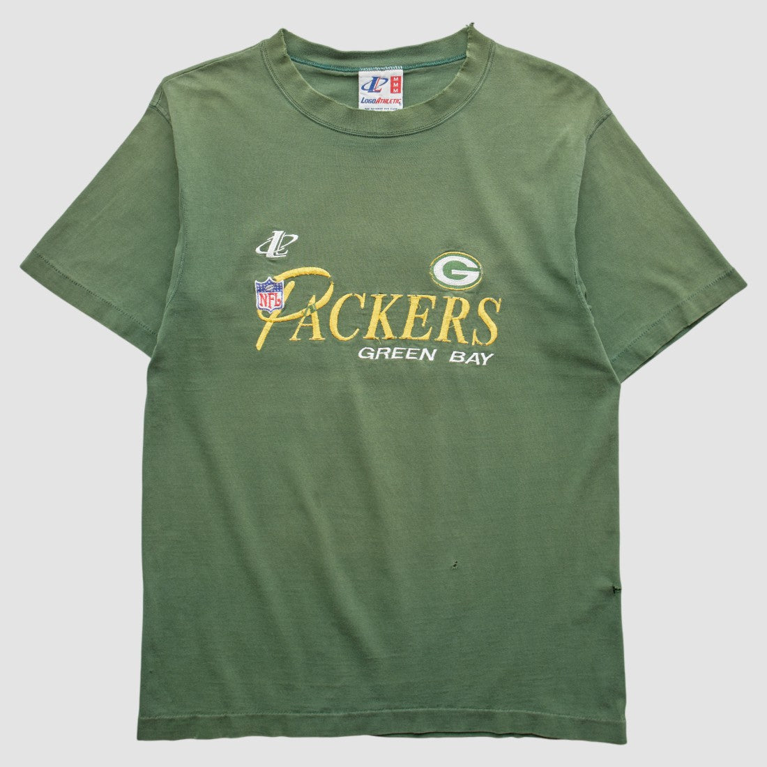 NFL Green Bay Packers Logo Athletic 90s T-shirt