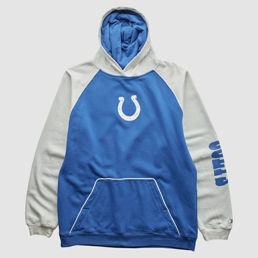 NFL Indianapolis Colts Reebok 2000s Hooded Pullover Sweatshirt