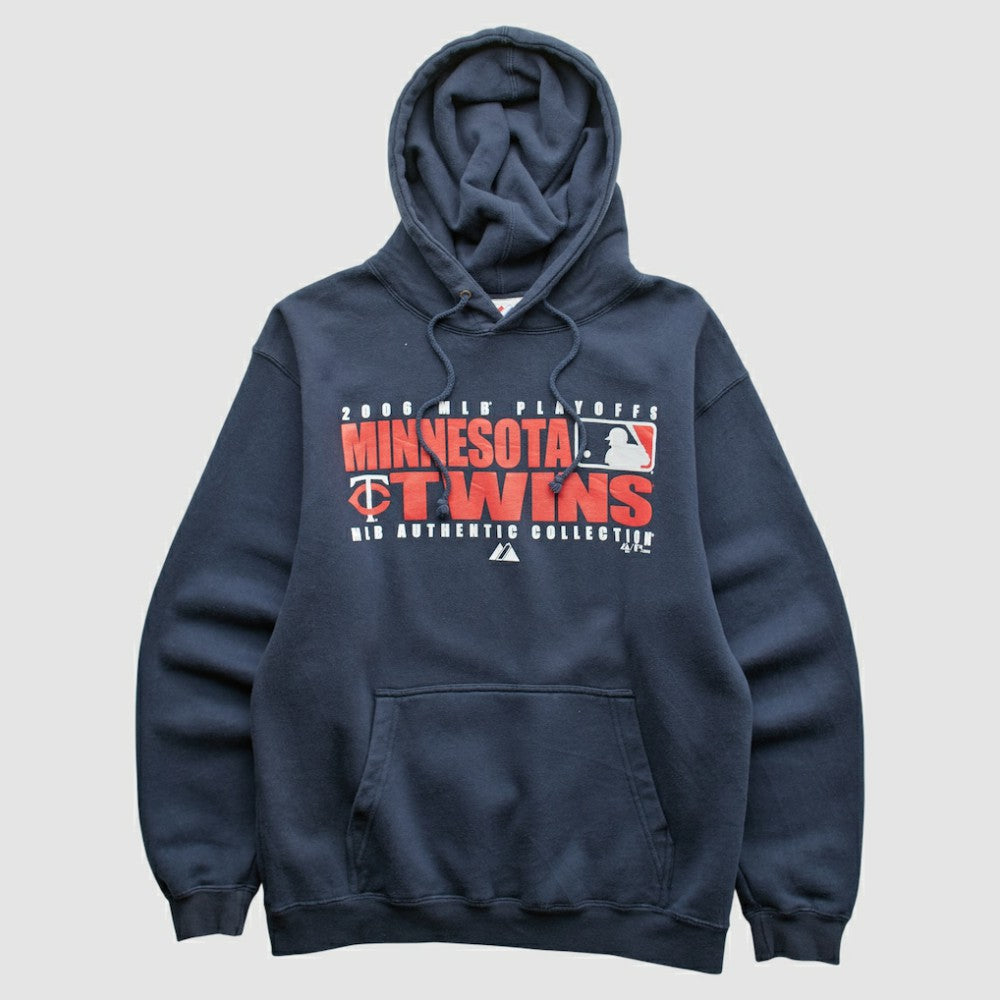 Minnesota Twins Majestic 2006 Hooded Sweatshirt - Navy Vintage