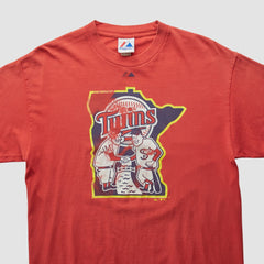 Minnesota Twins Majestic 2010 T-shirt - Red Vintage