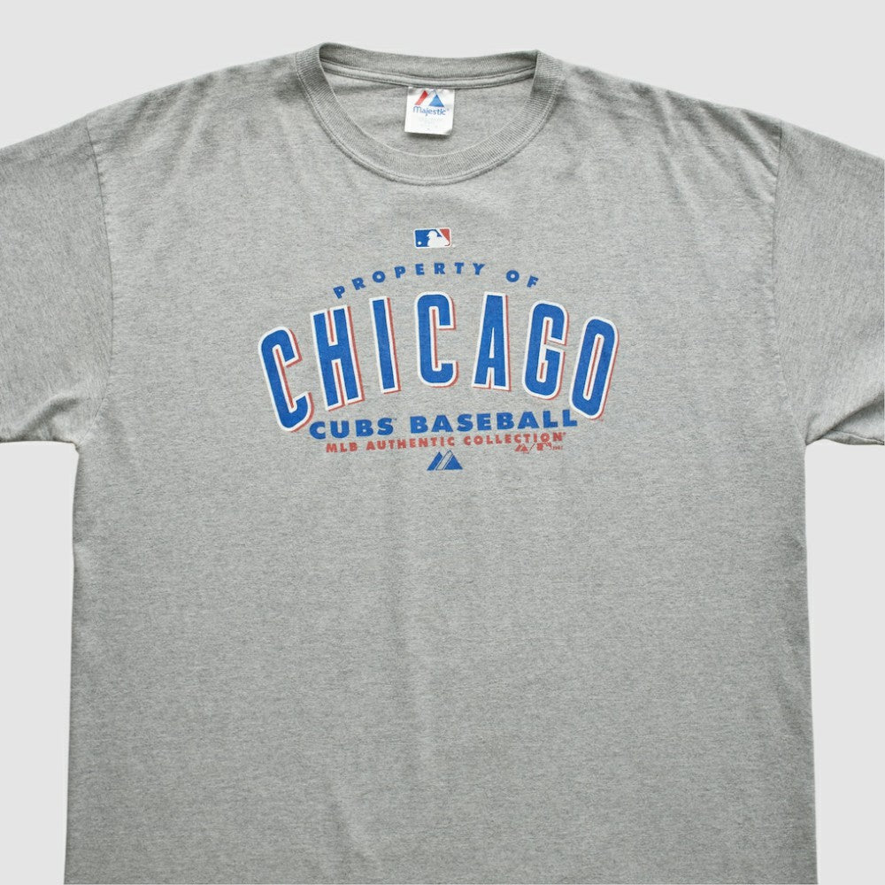 Chicago Cubs Majestic 2007 T-shirt - Heather Gray Vintage