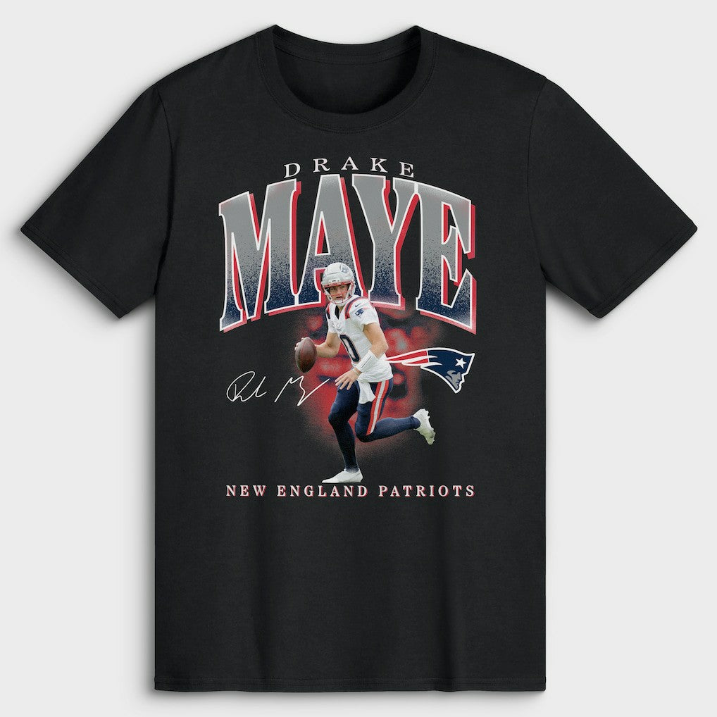 NFL New England Patriots Drake Maye  Player Hype T-Shirt