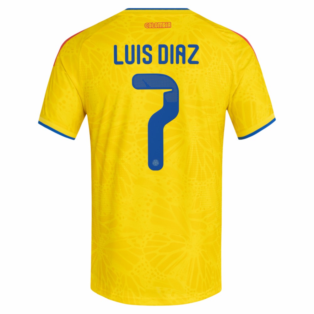 Luis Diaz Colombia National Team 2026 Home Jersey / Soccer Online