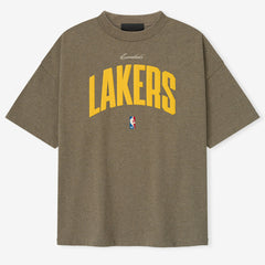 Los Angeles Lakers Fear of God x NBA Unisex 90's T-Shirt - Heather Gray for sale