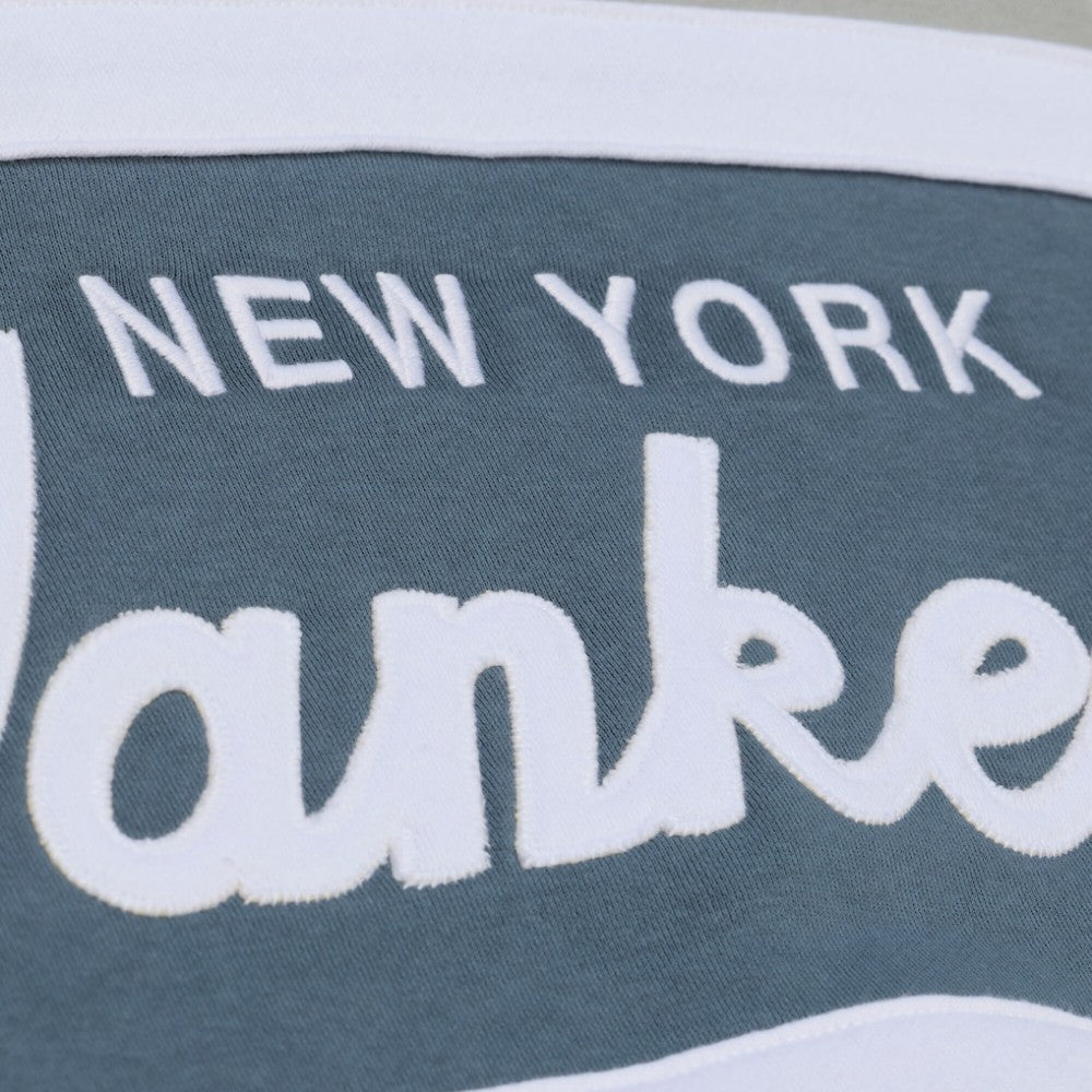 New York Yankees Cooperstown Collection Thunderstorm Head Coach Hoodie - Gray | Mitchell & Ness