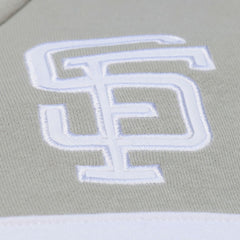 San Francisco Giants Cooperstown Collection Thunderstorm Head Coach Hoodie - Gray | Mitchell & Ness