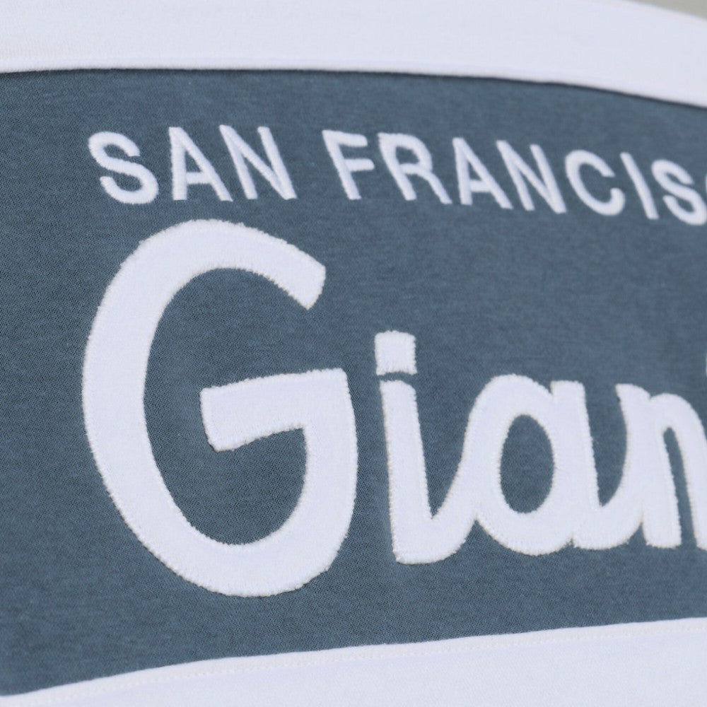 San Francisco Giants Cooperstown Collection Thunderstorm Head Coach Hoodie - Gray | Mitchell & Ness