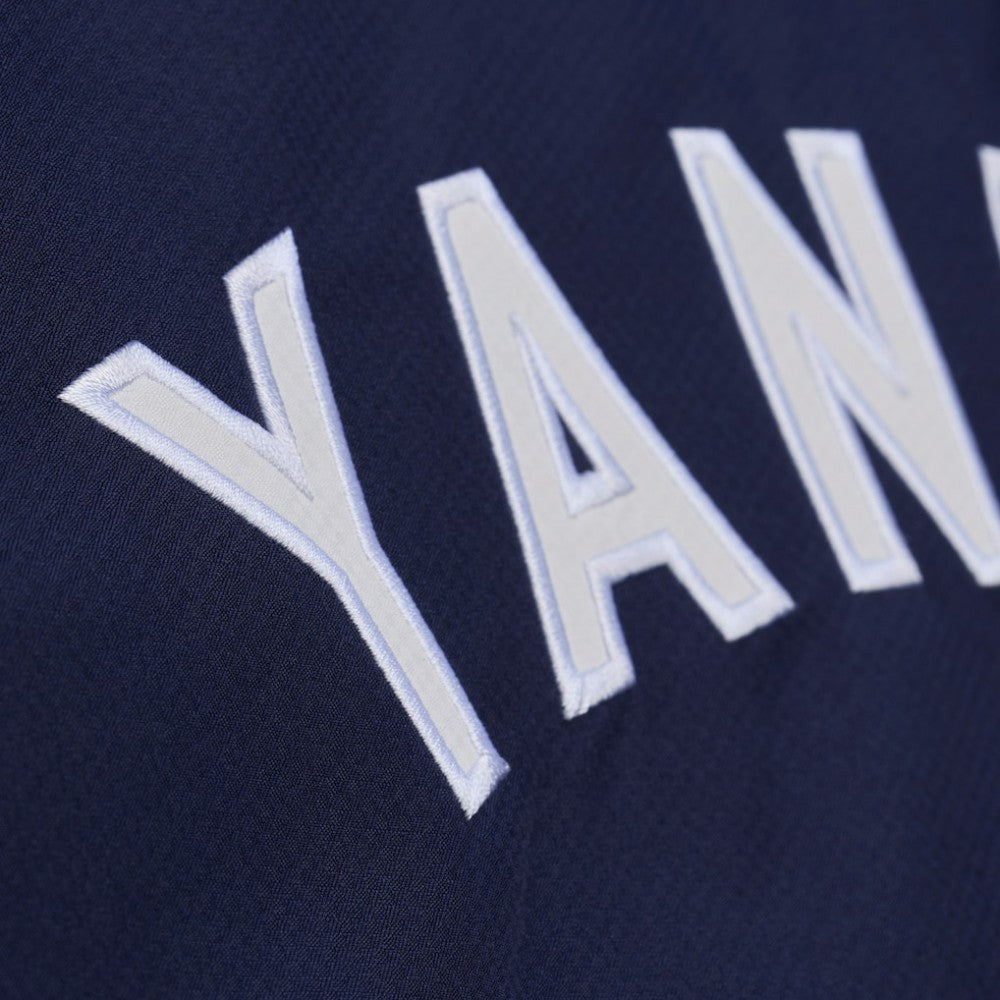 New York Yankees Full-Snap Hooded Coaches Jacket - Navy | Mitchell & Ness