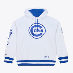 Chicago Cubs Cooperstown Collection Fleece Hoodie - White | Mitchell & Ness