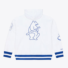 Chicago Cubs Cooperstown Collection Fleece Hoodie - White | Mitchell & Ness