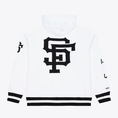 San Francisco Giants Cooperstown Collection Fleece Hoodie - White | Mitchell & Ness