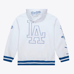 Los Angeles Dodgers Cooperstown Collection Fleece Hoodie - White | Mitchell & Ness