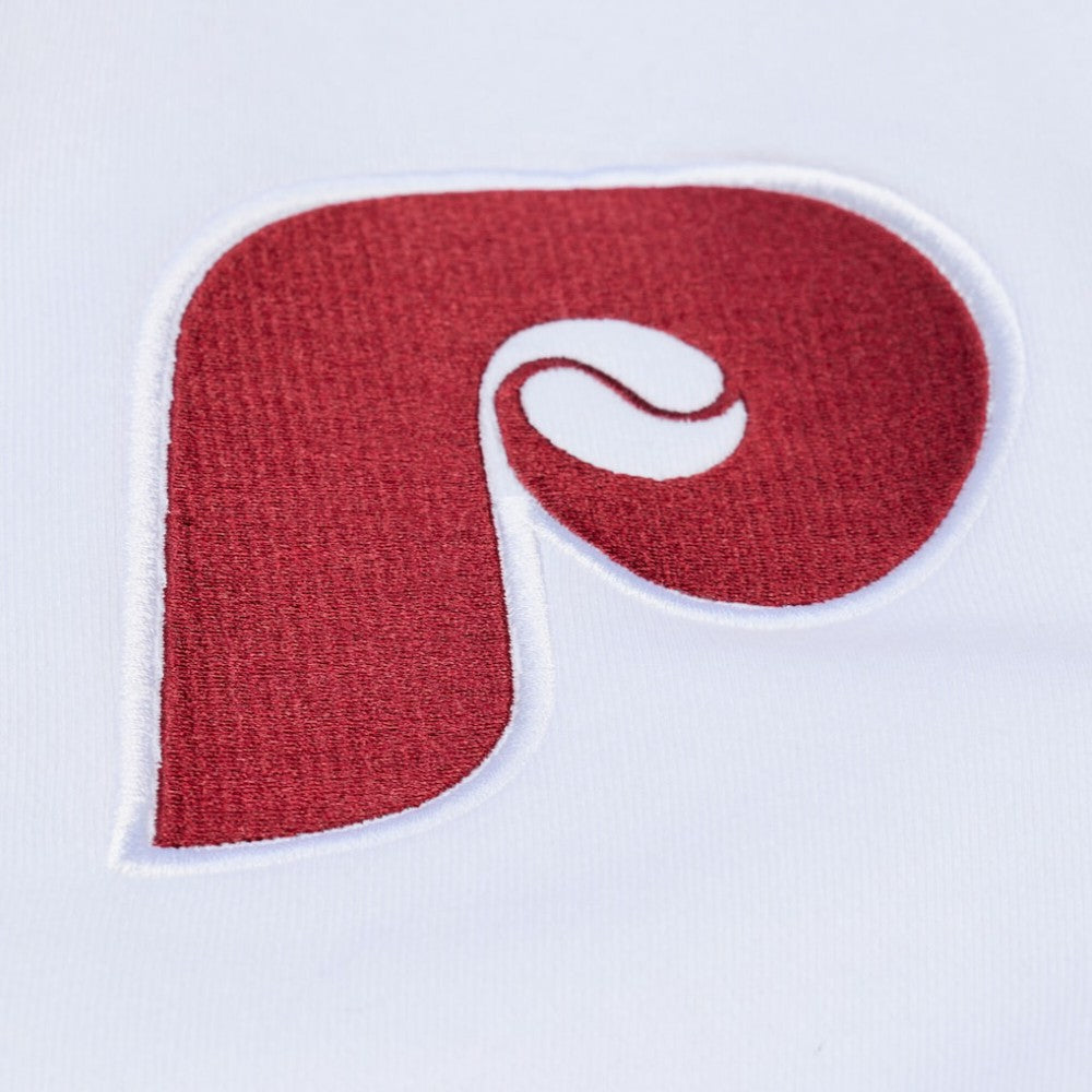 Philadelphia Phillies Cooperstown Collection Fleece Hoodie - White | Mitchell & Ness