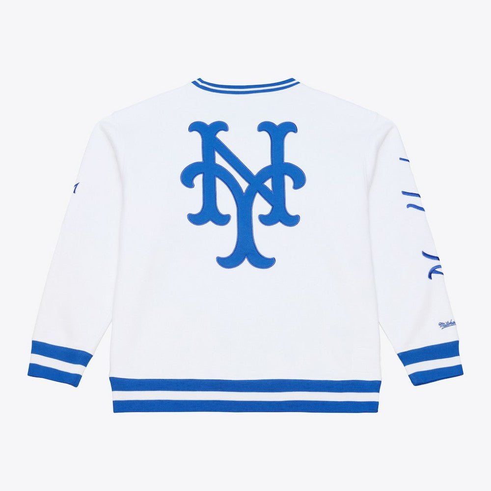 New York Mets Arctic Fleece Sweatshirt - White | Mitchell & Ness