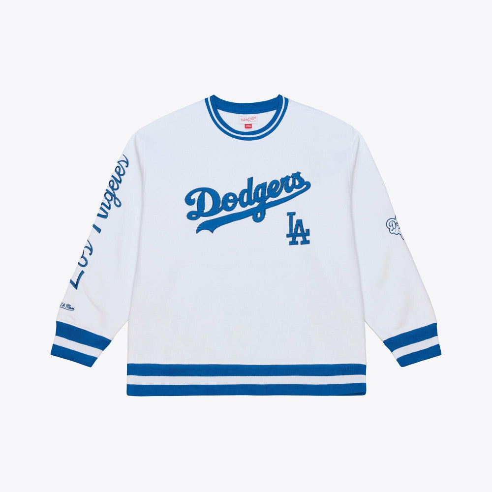 Los Angeles Dodgers Arctic Fleece Sweatshirt - White | Mitchell & Ness