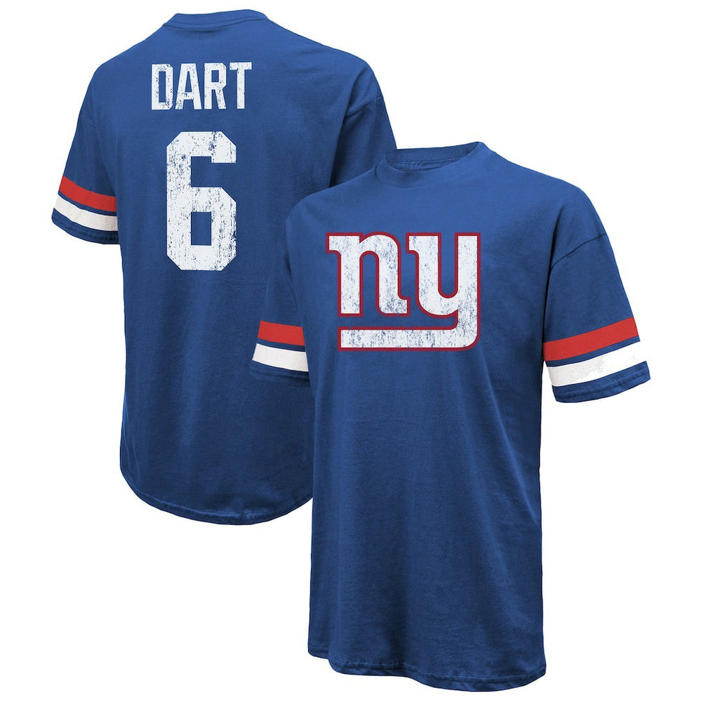 NFL New York Giants Jaxson Dart  Majestic Threads Oversized T-Shirt