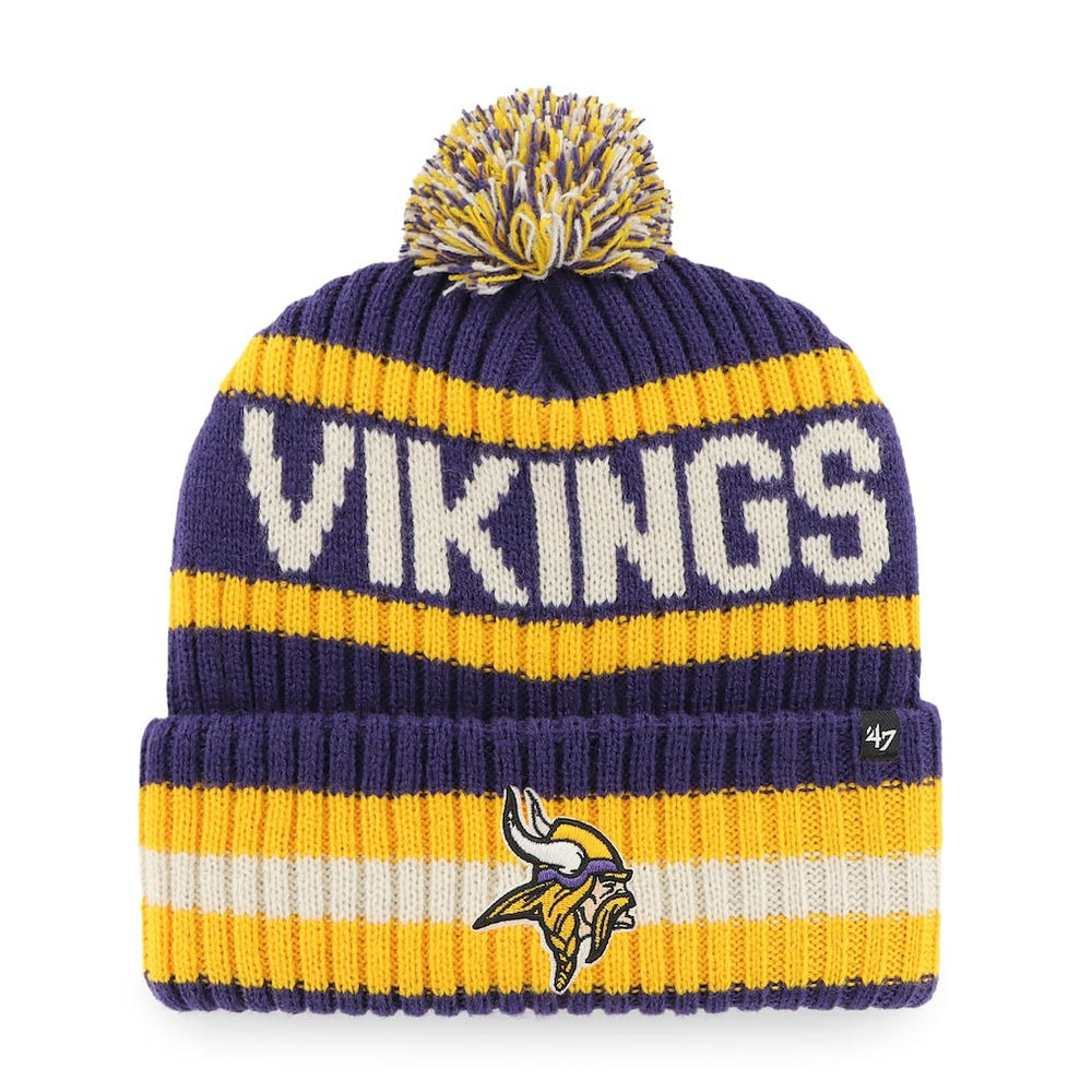NFL Minnesota Vikings '47 Bering Cuffed Knit Hat with Pom