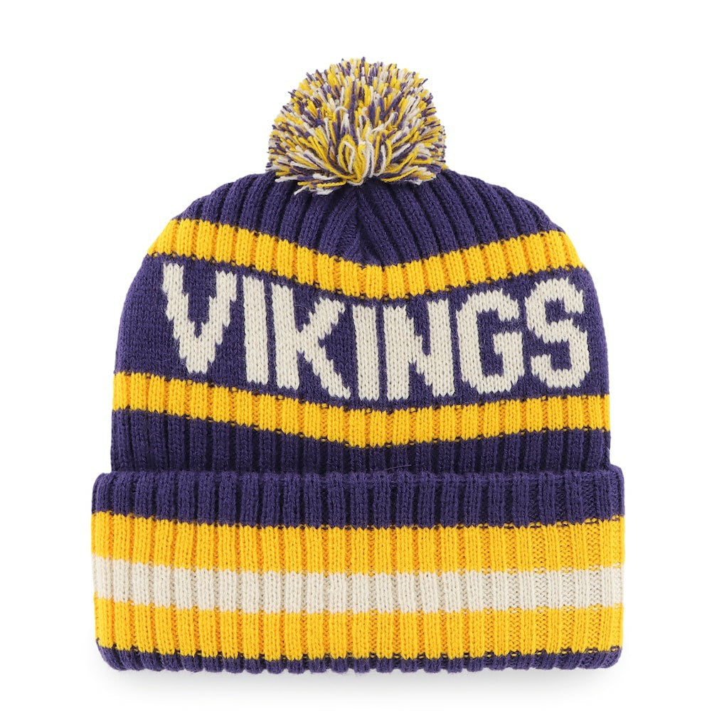 NFL Minnesota Vikings '47 Bering Cuffed Knit Hat with Pom