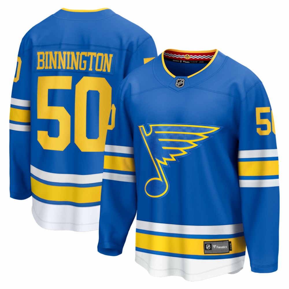 Jordan Binnington St. Louis Blues Fanatics Home Breakaway Jersey