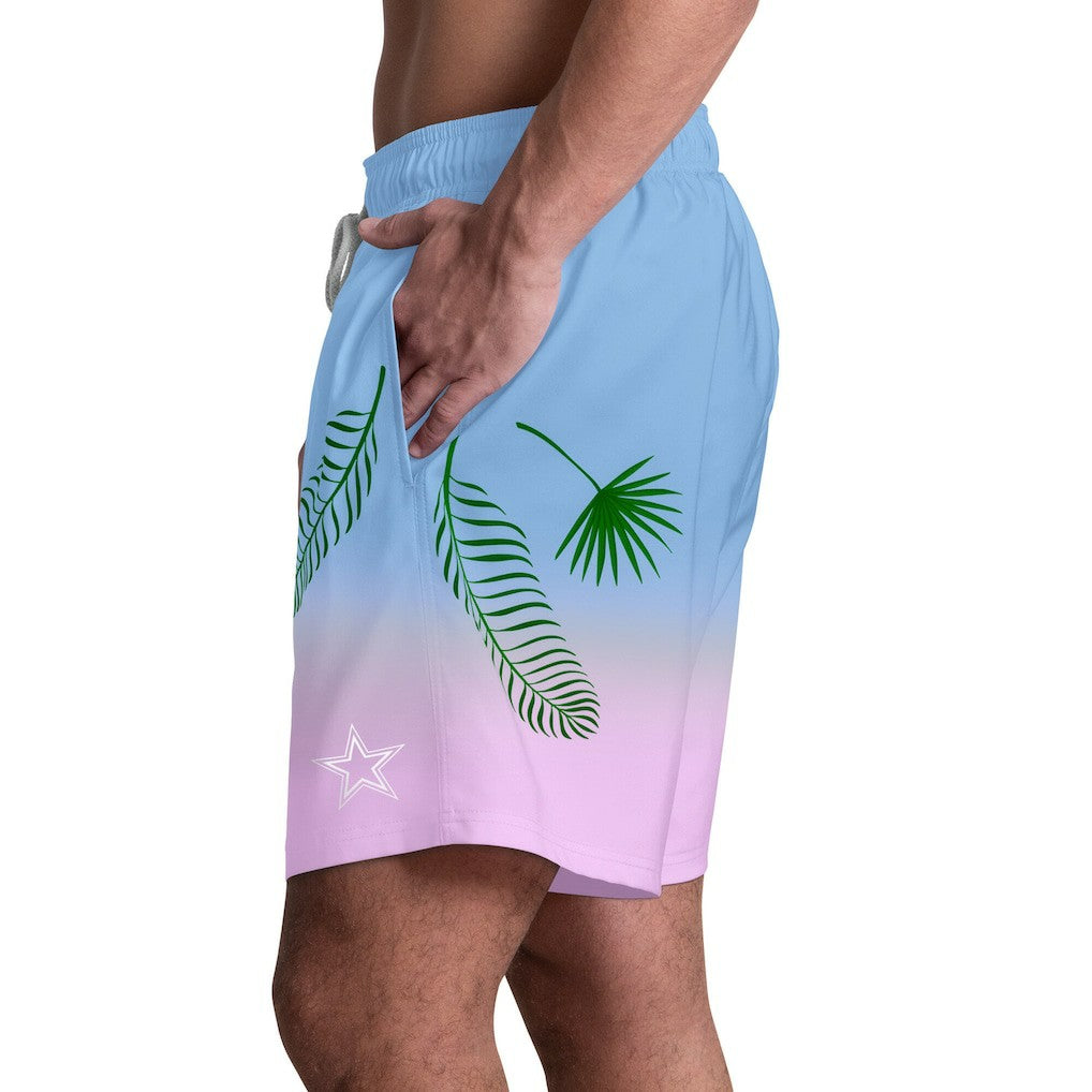NFL Dallas Cowboys Margaritaville Sunset On The Beach Swim Shorts