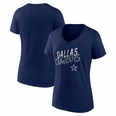 NFL Dallas Cowboys Women's Hustle V-Neck T-Shirt