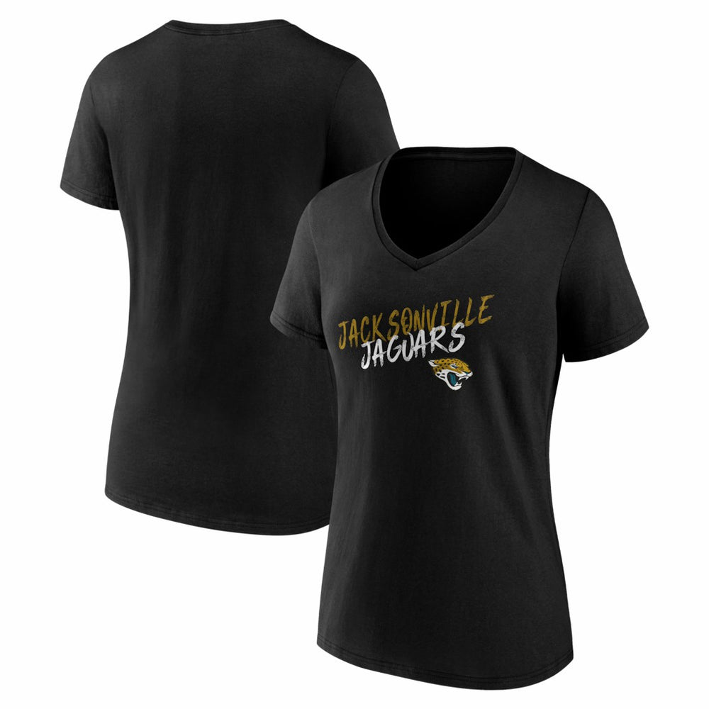 NFL Jacksonville Jaguars Women's Hustle V-Neck T-Shirt