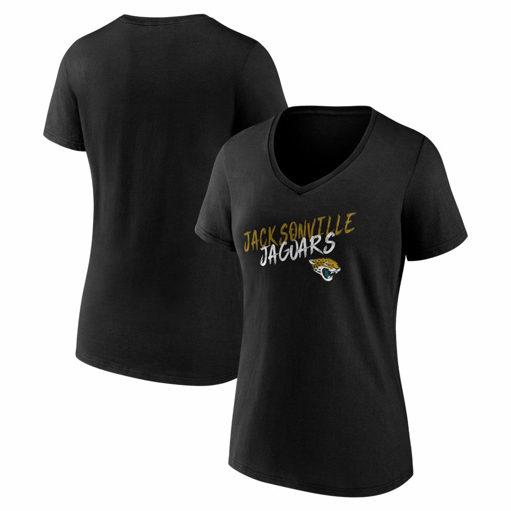 NFL Jacksonville Jaguars Women's Hustle V-Neck T-Shirt