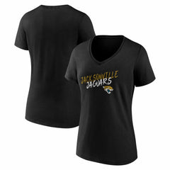 NFL Jacksonville Jaguars Women's Hustle V-Neck T-Shirt