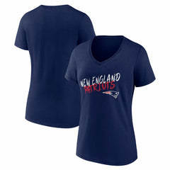 NFL New England Patriots Women's Hustle V-Neck T-Shirt