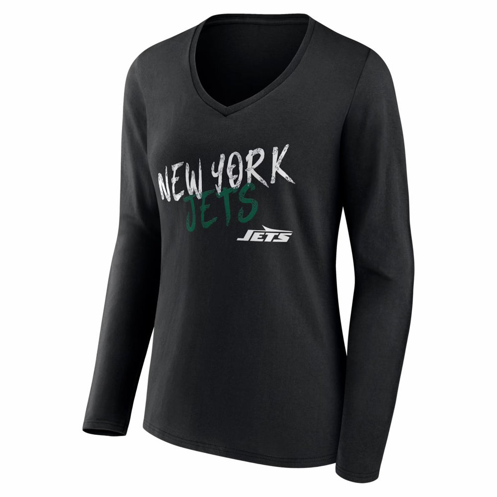NFL New York Jets Women's Hustle Long Sleeve V-Neck T-Shirt