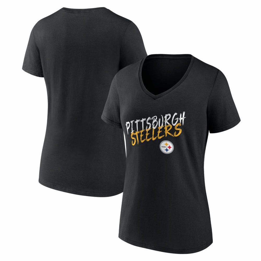 NFL Pittsburgh Steelers Women's Hustle V-Neck T-Shirt