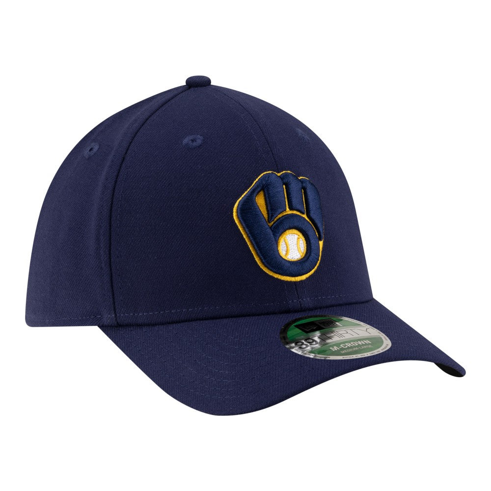 Milwaukee Brewers Player Replica 39THIRTY M-Crown Flex Hat - Navy | New Era