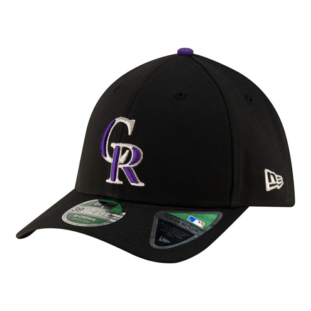 Colorado Rockies Player Replica 39THIRTY M-Crown Flex Hat - Black | New Era