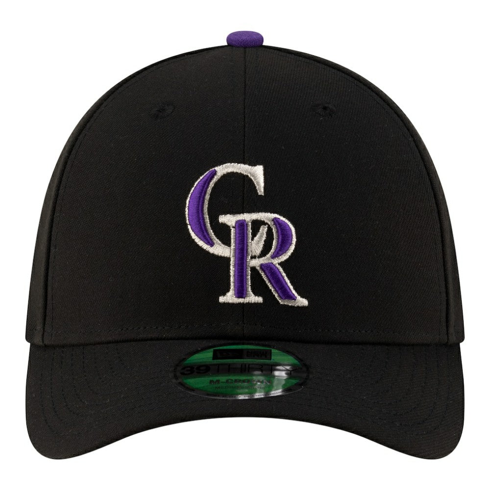 Colorado Rockies Player Replica 39THIRTY M-Crown Flex Hat - Black | New Era