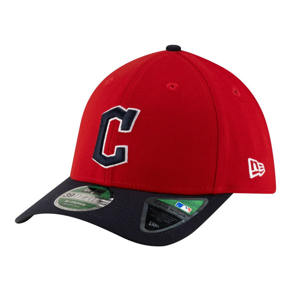 Cleveland Guardians Player Replica 39THIRTY M-Crown Flex Hat - Red | New Era