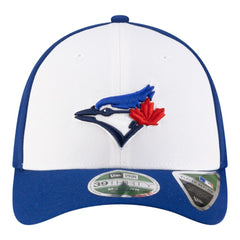 Toronto Blue Jays Player Replica 39THIRTY M-Crown Flex Hat - White/Royal | New Era