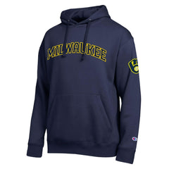 Milwaukee Brewers Champion All Star Wordmark Hoodie - Navy