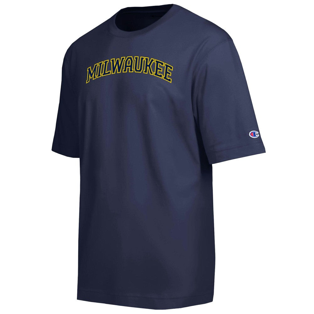 Milwaukee Brewers Champion All Star Chenille Wordmark T-Shirt - Navy