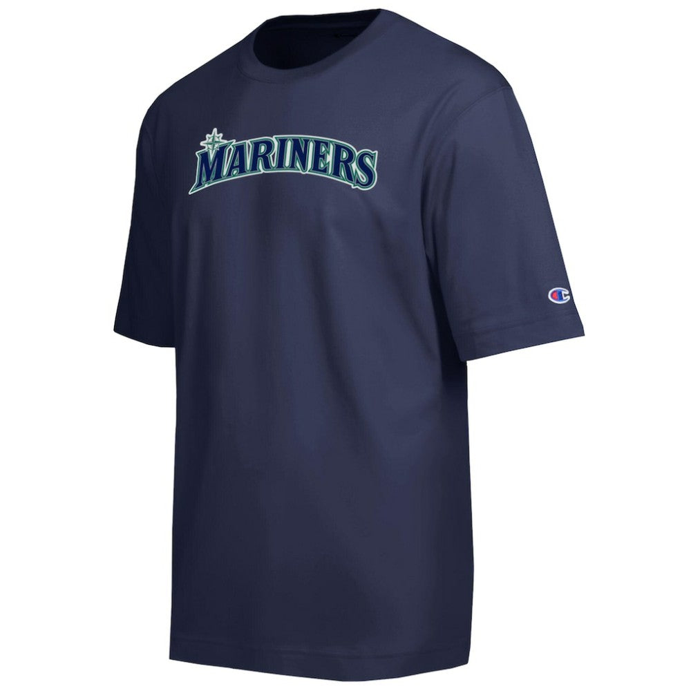 Seattle Mariners Champion All Star Chenille Wordmark T-Shirt - Navy