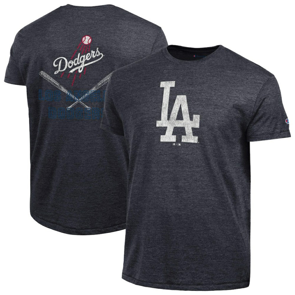 Los Angeles Dodgers Champion Tri-Blend T-Shirt - Heather Black