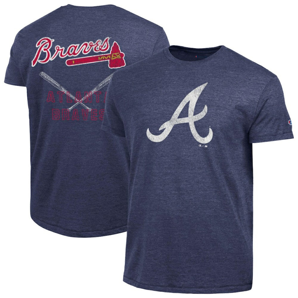 Atlanta Braves Champion Tri-Blend T-Shirt - Navy