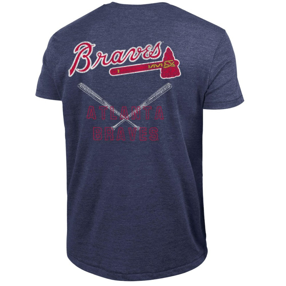 Atlanta Braves Champion Tri-Blend T-Shirt - Navy