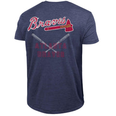 Atlanta Braves Champion Tri-Blend T-Shirt - Navy
