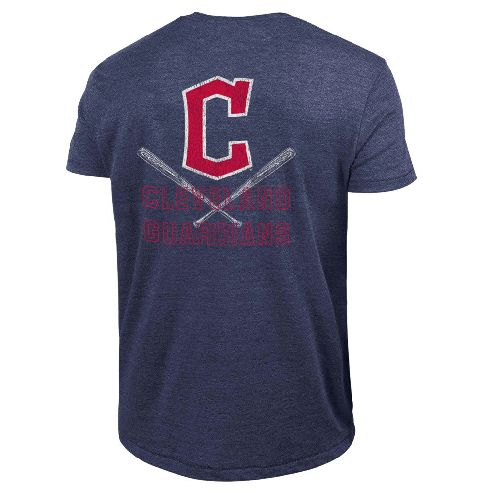 Cleveland Guardians Champion Tri-Blend T-Shirt - Navy