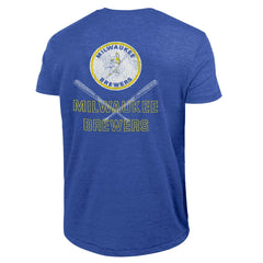 Milwaukee Brewers Champion Tri-Blend T-Shirt - Heather Royal